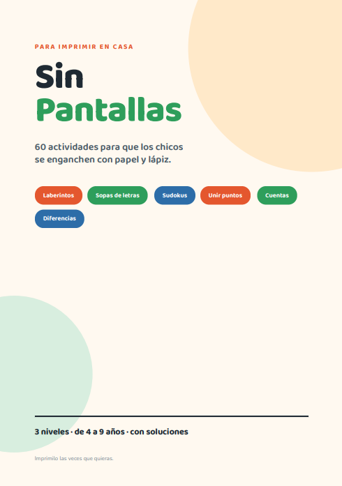 Cuadernillo Sin Pantallas